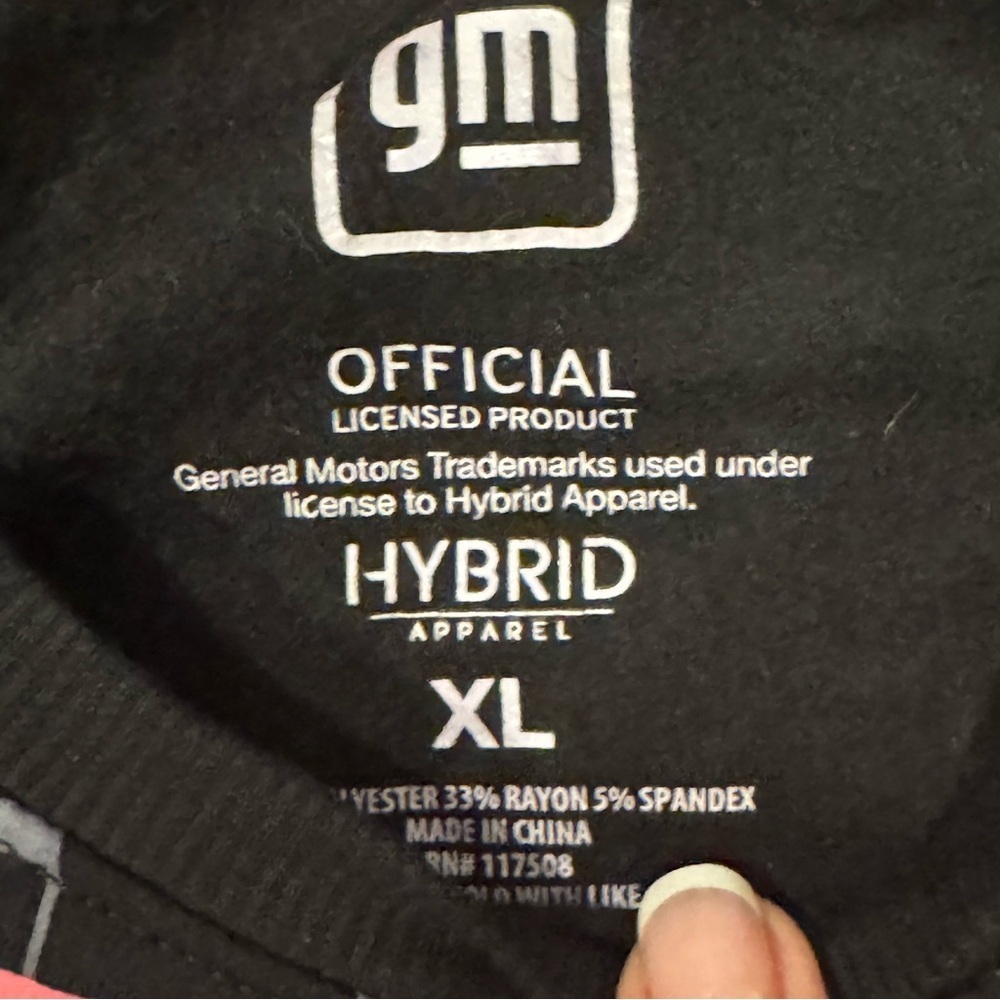 Hybrid Apparel Black and Pink Corvette Racing Sweatshirt - Picture 2 of 2
